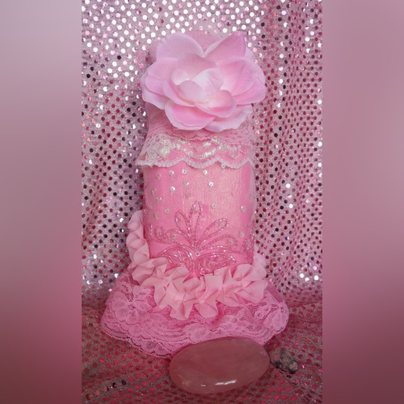 Hand Crafted Cherry Blossom &Rose Scented Pillow&Gypsy BottleSet - Picture 12 of 14